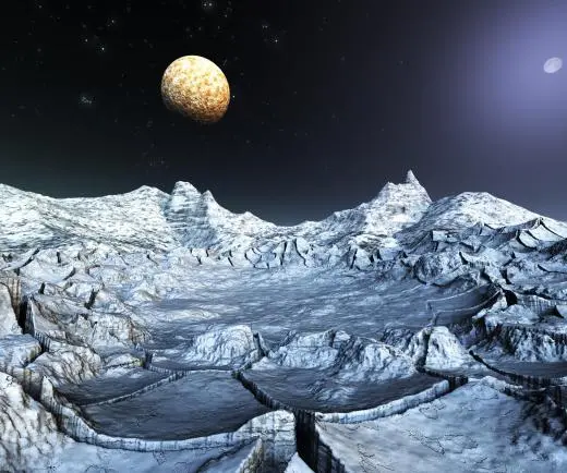 科学家们推测其他行星上的冰冻水能够维持生命。